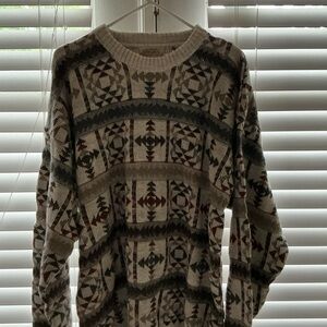 Men's Patterned Sweater - Multicolor